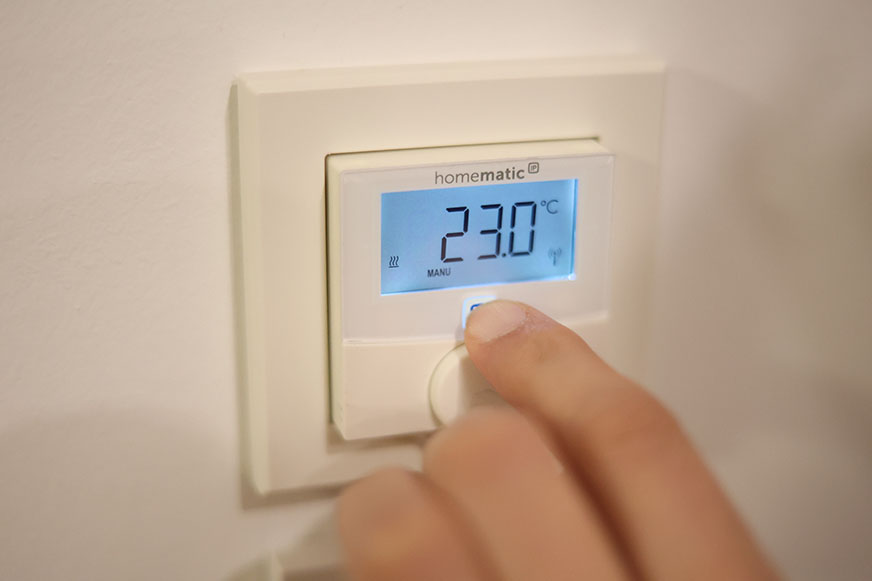 Das smarte, digitale Raumthermostat von Homeatic