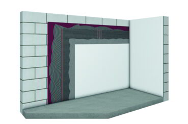 Infrarot Carbonheizung montiert an der Wand